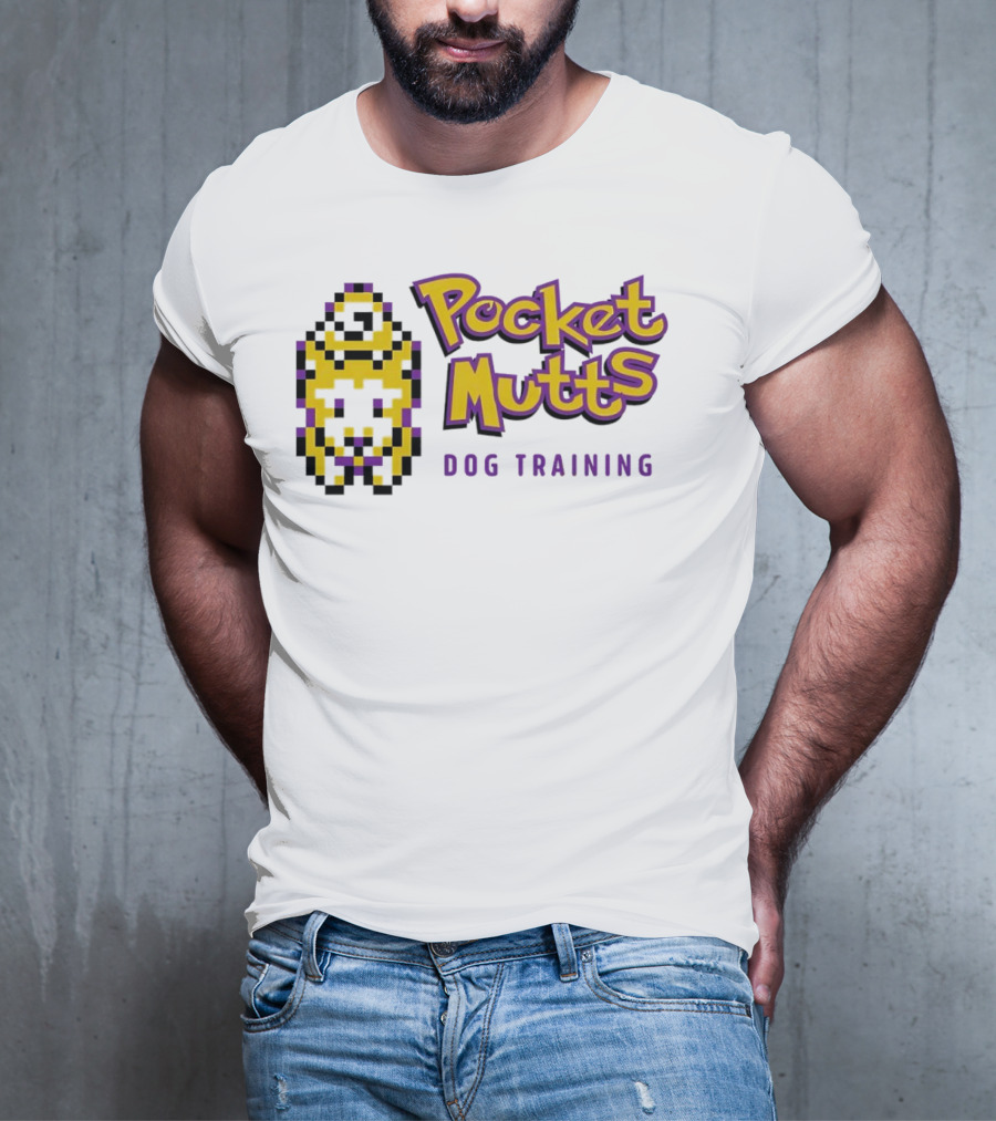 Pocket Mutts Dog Training Pixel T-Shirt