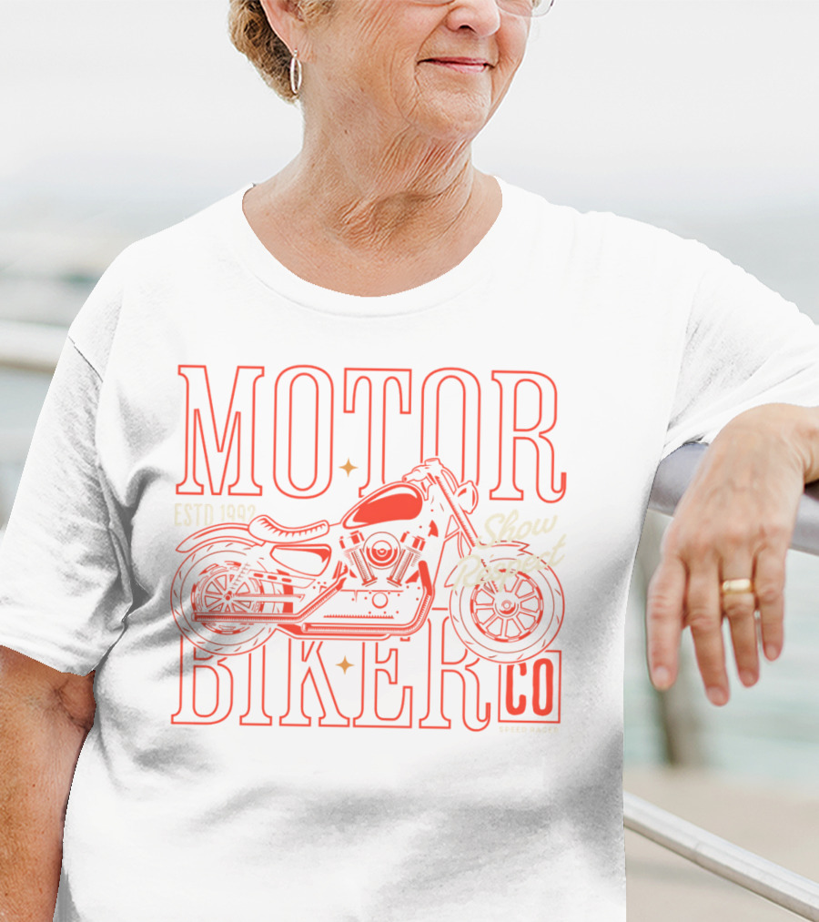 Motor Biker Club Estd 1992 Show Respect Co Speed Racer T-Shirt
