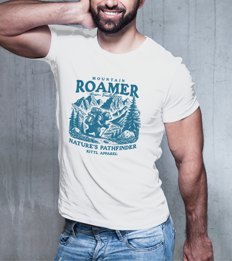 MOUNTAIN ROAMER BEAR TRAILBLAZER NATURE'S PATHFINDER KITTl T-Shirt