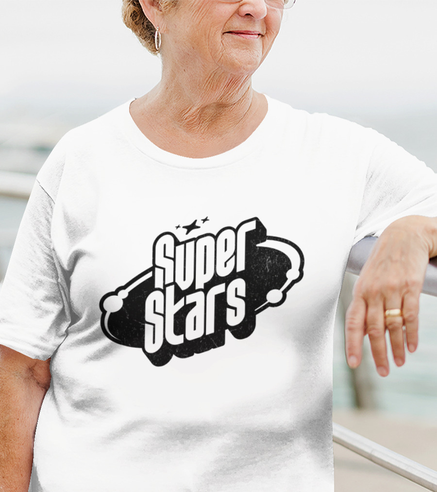 Super Stars Retro Galaxy Theme With Space Elements T-Shirt
