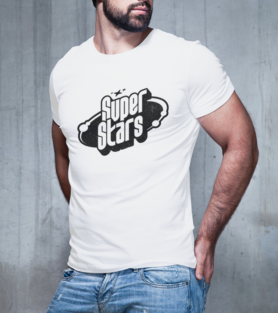 Super Stars Retro Galaxy Theme With Space Elements T-Shirt