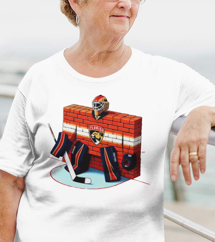 Florida Panthers Brick Wall Goalie Bod T-Shirt