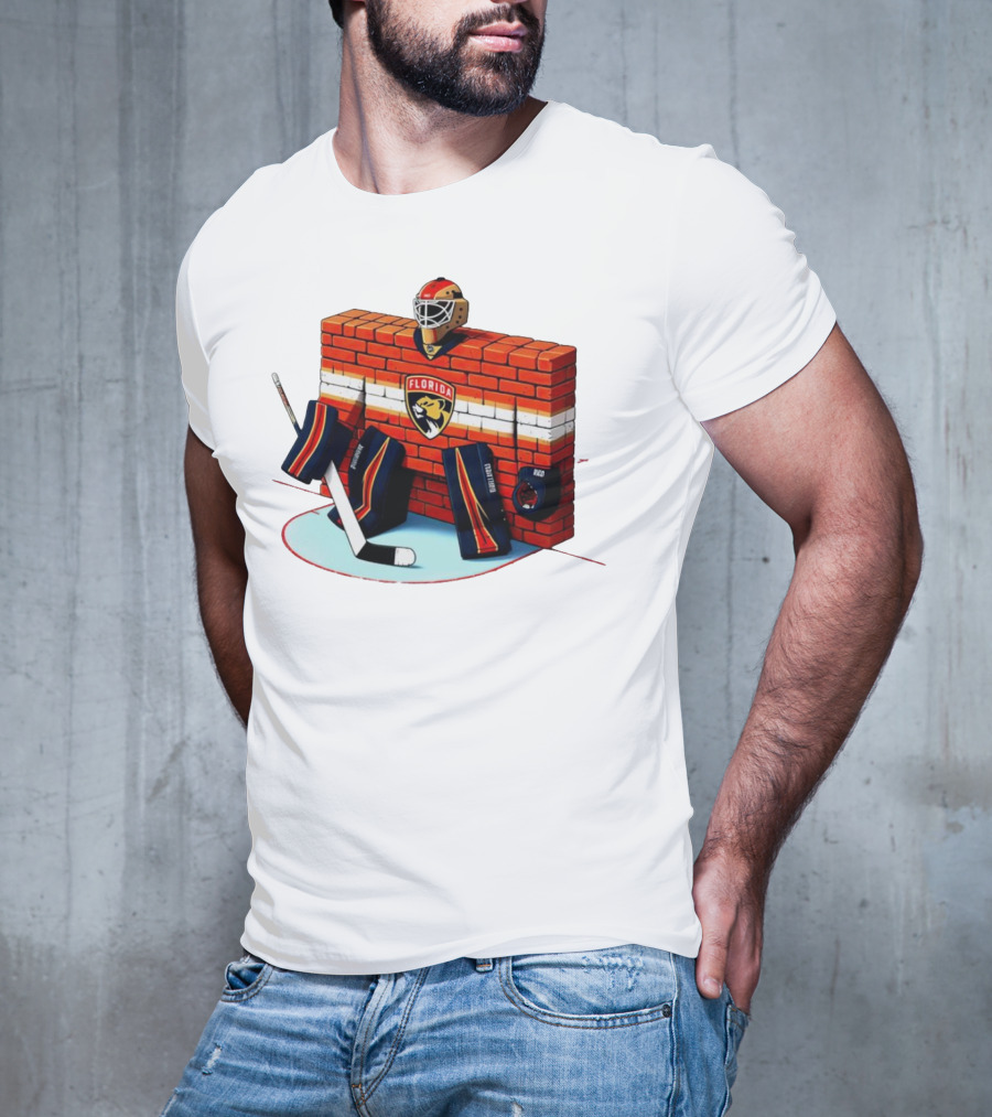 Florida Panthers Brick Wall Goalie Bod T-Shirt