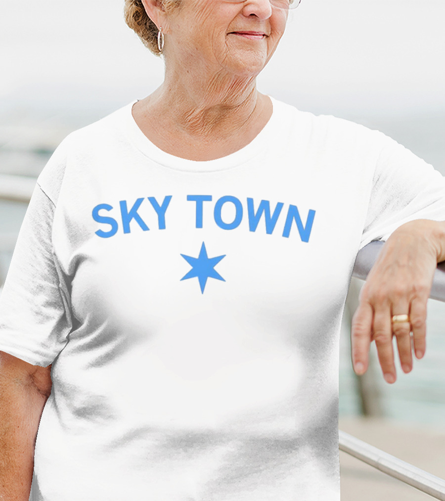SKY TOWN Blue Star T-Shirt