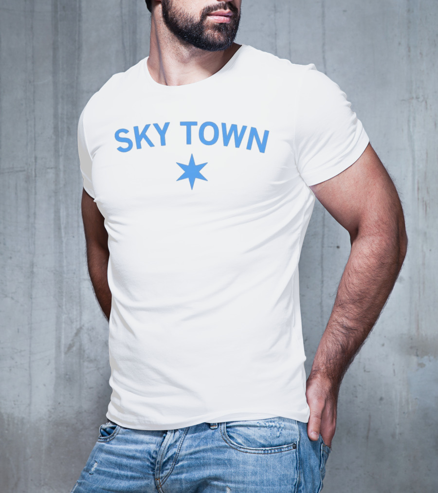 SKY TOWN Blue Star T-Shirt