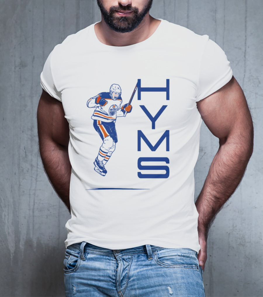 Zach Hyman Edmonton Oilers HYMS Hockey Player T-Shirt
