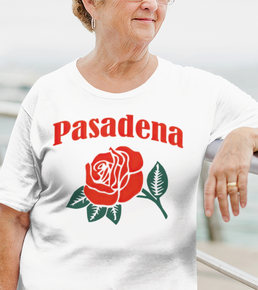 Pasadena Vintage Red Rose T-Shirt