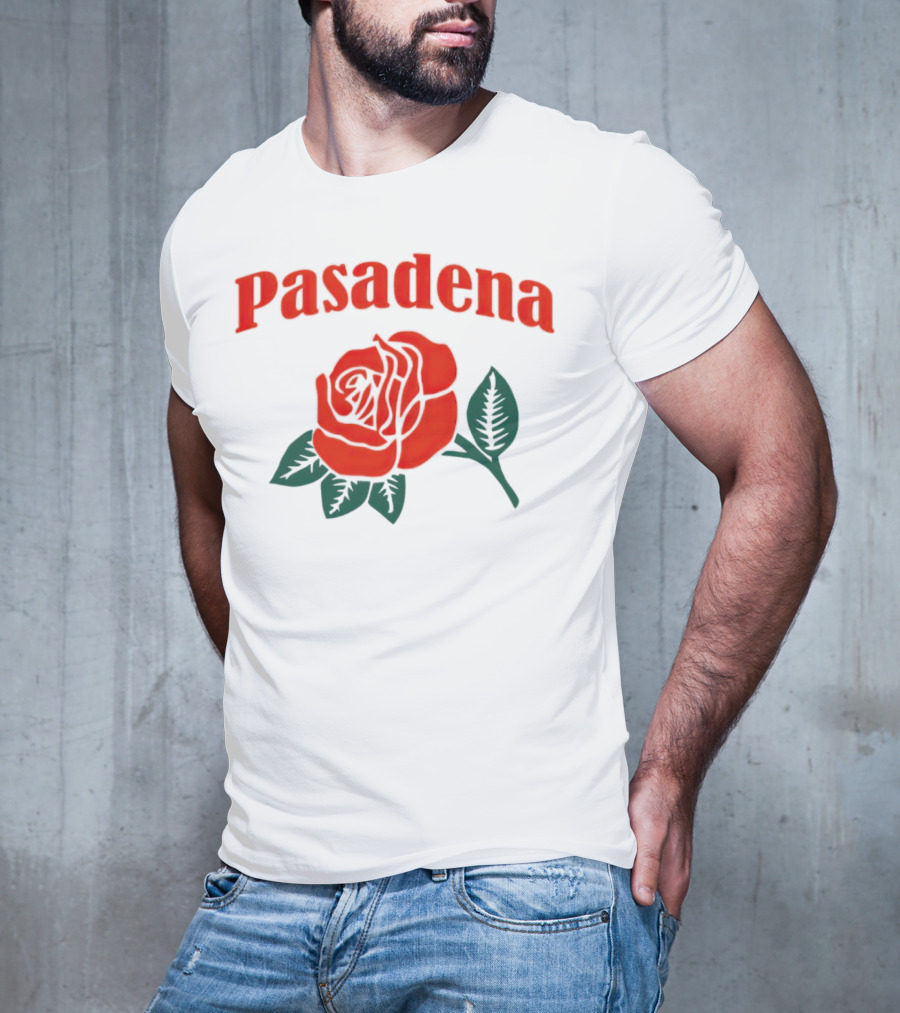 Pasadena Vintage Red Rose T-Shirt