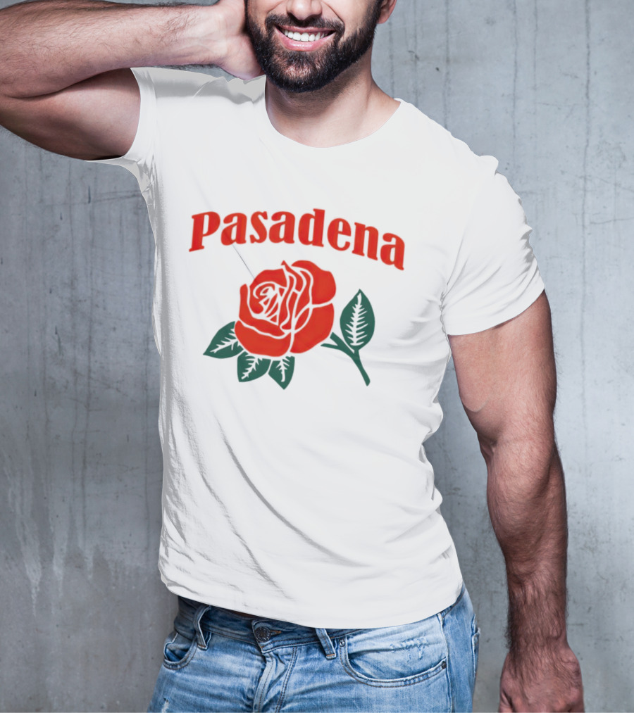 Pasadena Vintage Red Rose T-Shirt