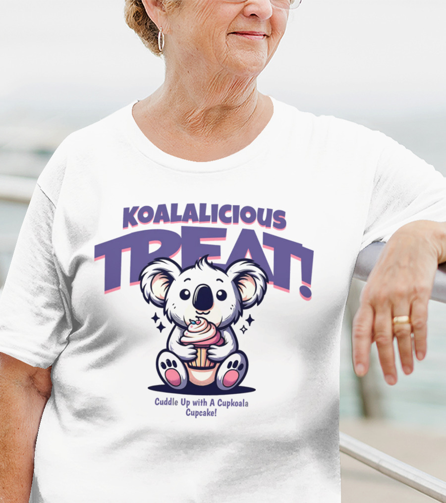 KOALALICIOUS TREAT Cuddle Up With A Cupkoala Cupcake T-Shirt