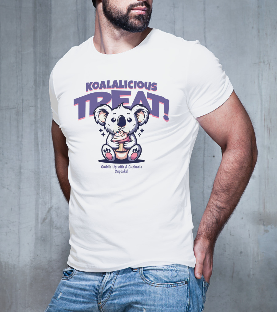 KOALALICIOUS TREAT Cuddle Up With A Cupkoala Cupcake T-Shirt