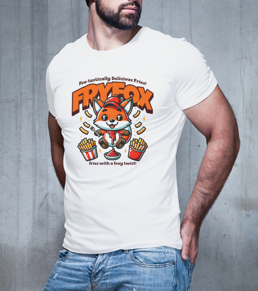 FRYFOX Fox-tastically Delicious Fries With A Foxy Twist T-Shirt