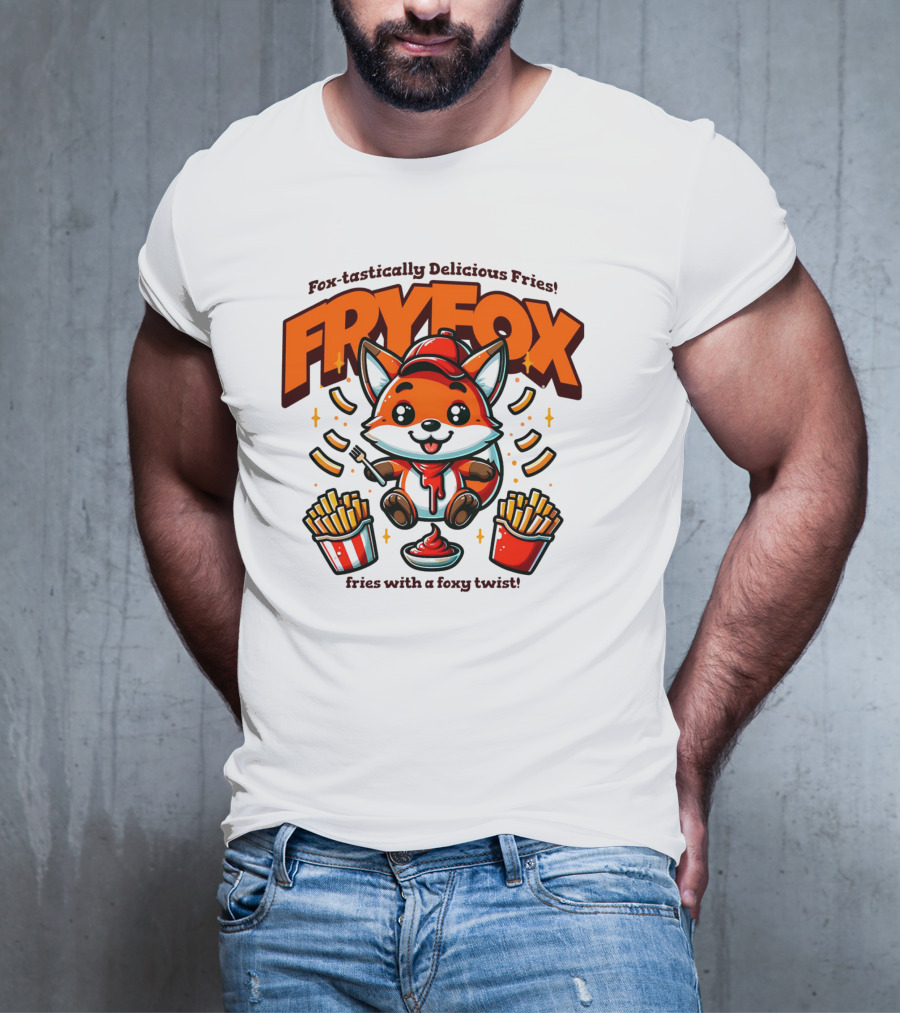 FRYFOX Fox-tastically Delicious Fries With A Foxy Twist T-Shirt