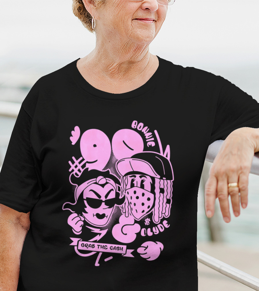 90 Bonnie And Clyde Grab The Cash T-Shirt