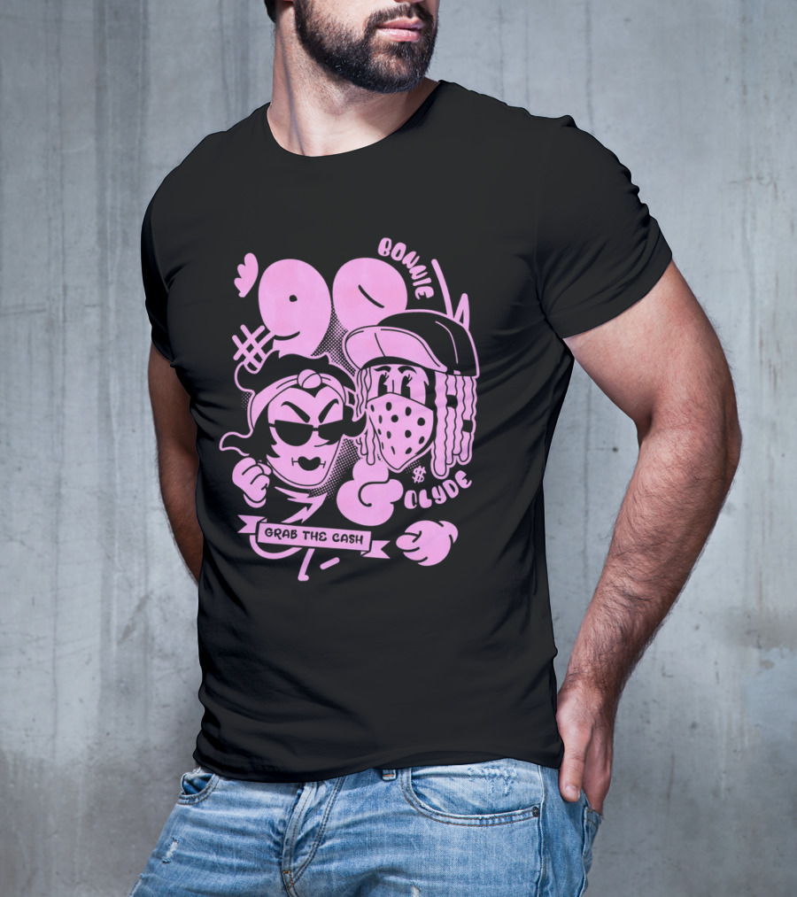 90 Bonnie And Clyde Grab The Cash T-Shirt
