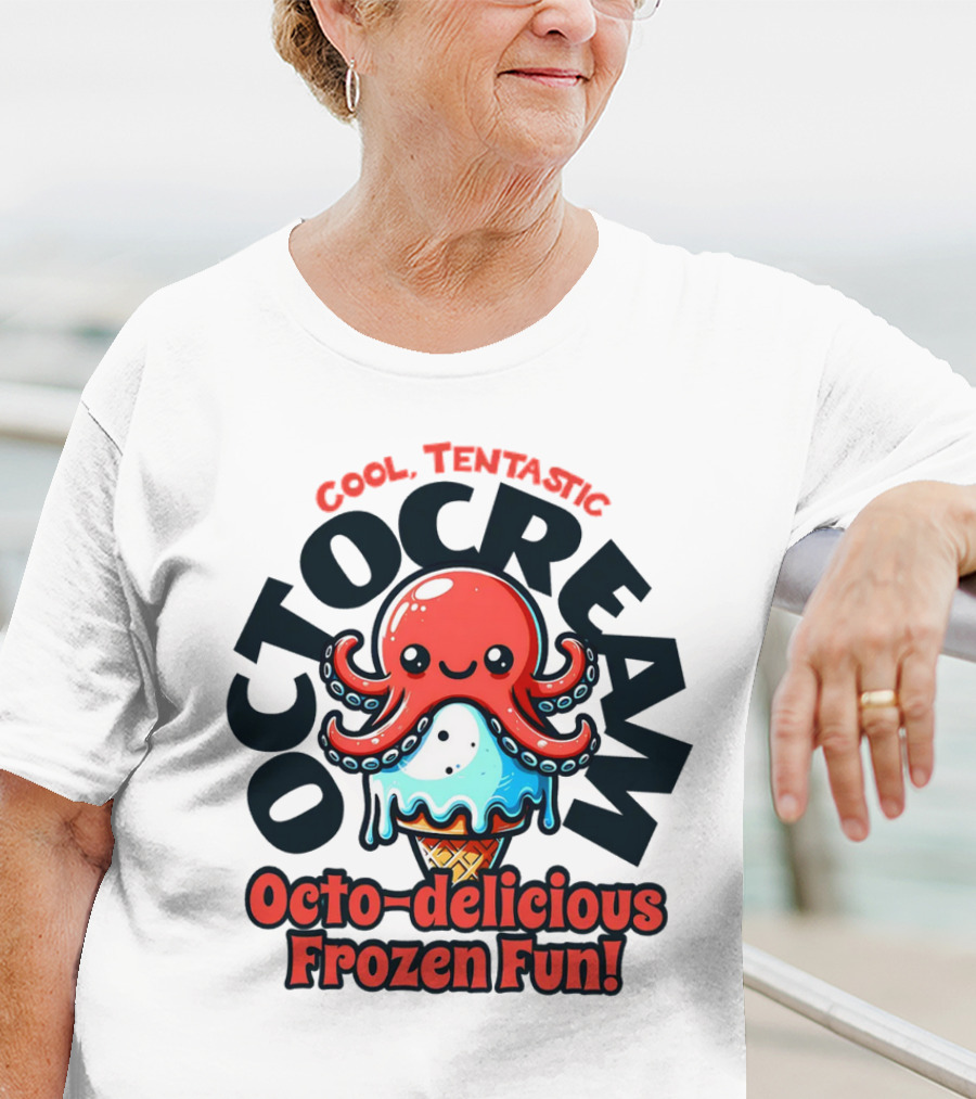 Cool Tentastic Octo-delicious Frozen Fun Octocream T-Shirt