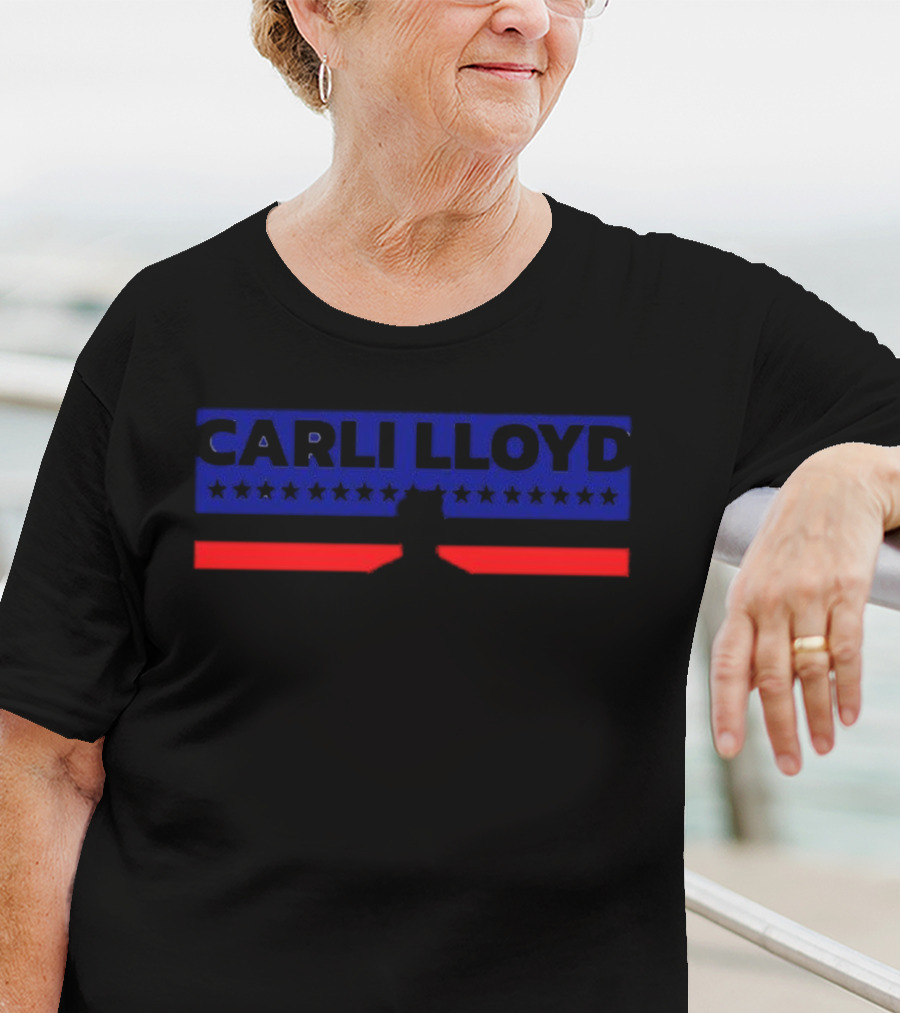 CARLI LLOYD USA Women's Soccer Team Stars And Stripes Flag T-Shirt