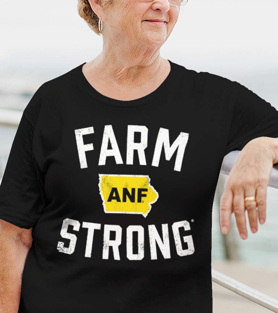 Iowa Hawkeyes Farm Strong ANF America Needs Farmers T-Shirt