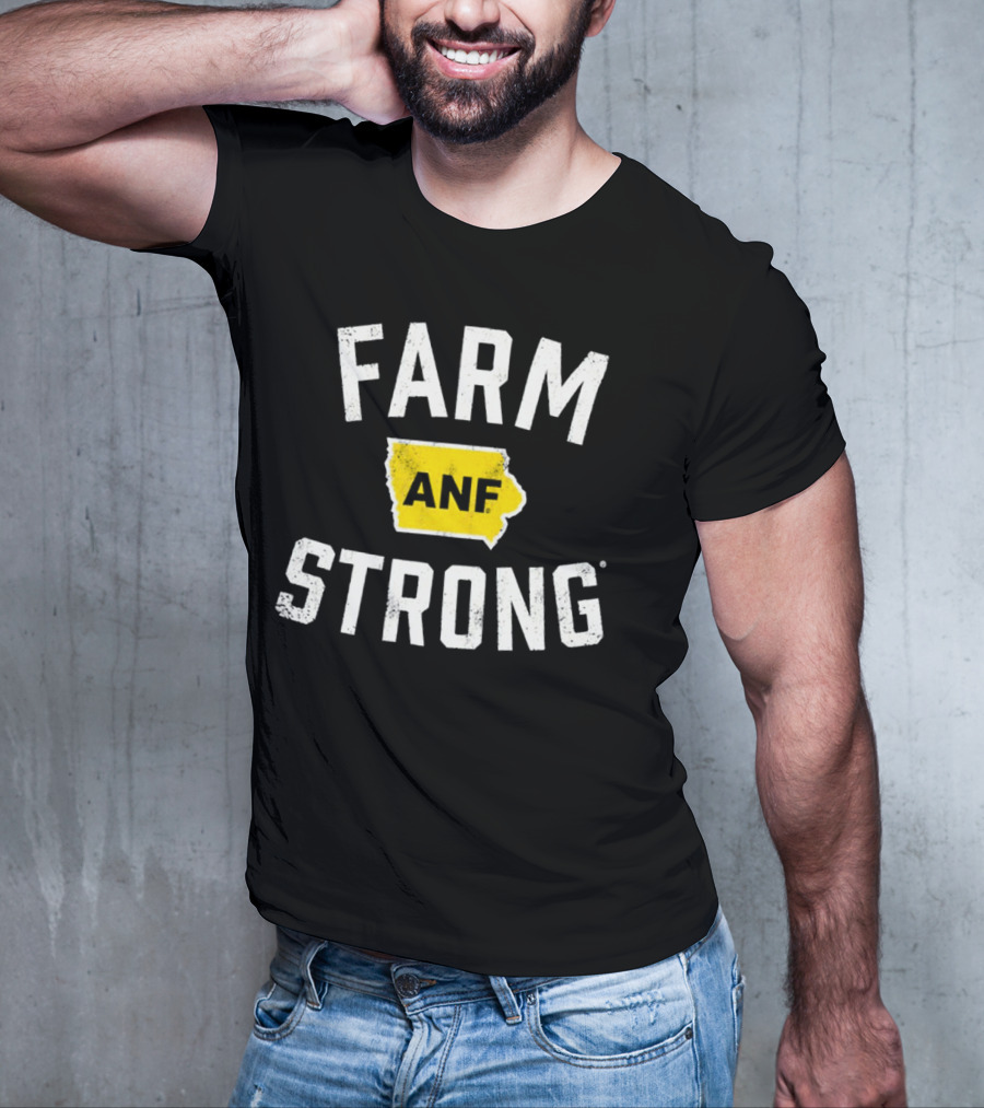 Iowa Hawkeyes Farm Strong ANF America Needs Farmers T-Shirt