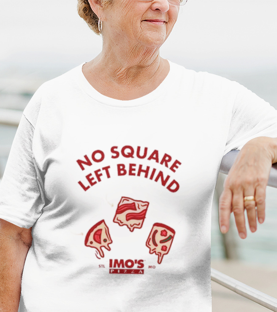 Imo’s Pizza No Square Left Behind STL T-Shirt