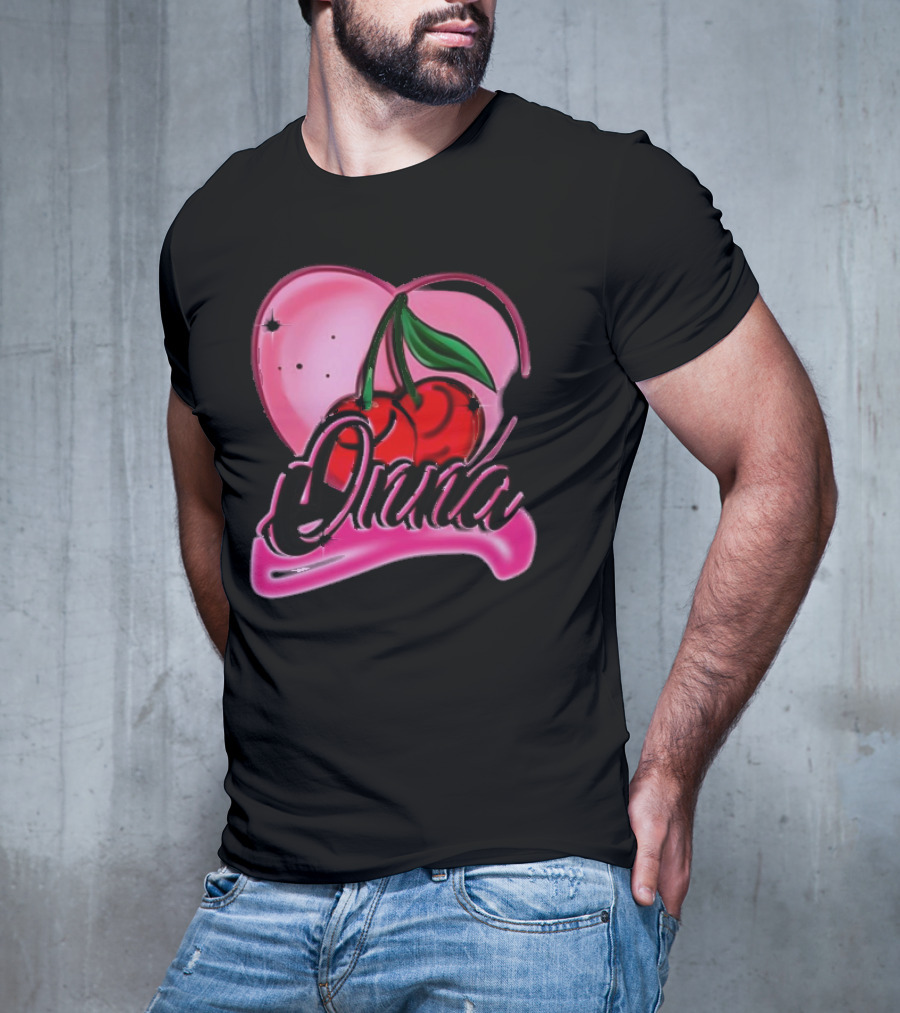 Onna Cherry Heart Pink T-Shirt
