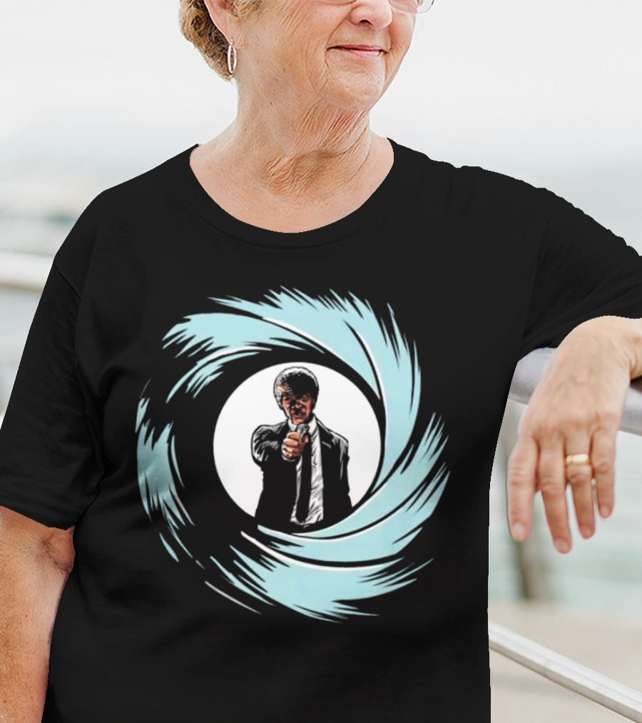 Jules Winnfield Agent BMF Bond Style Spiral T-Shirt