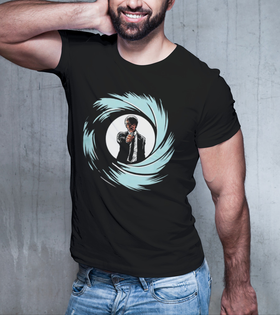 Jules Winnfield Agent BMF Bond Style Spiral T-Shirt