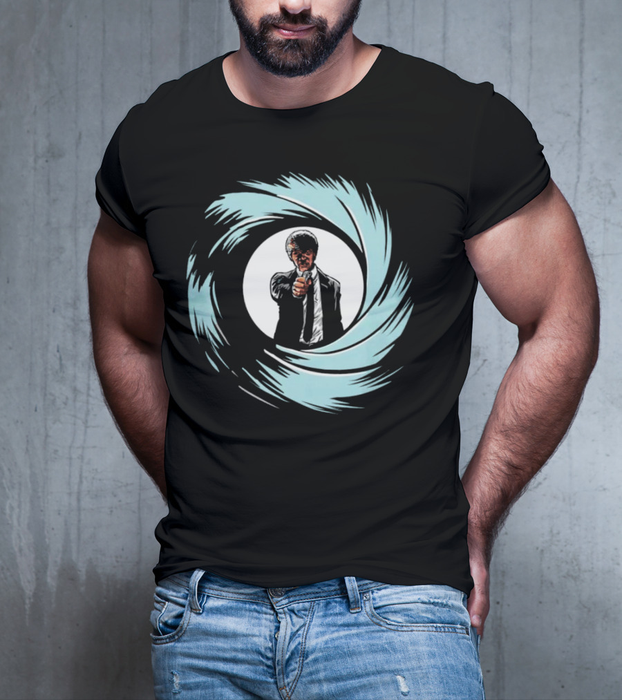 Jules Winnfield Agent BMF Bond Style Spiral T-Shirt