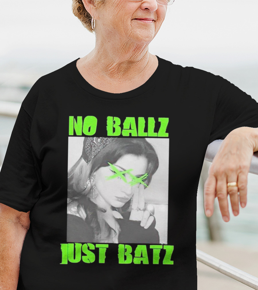 No Ballz Just Batz Bandana Girl Green X Eyes T-Shirt