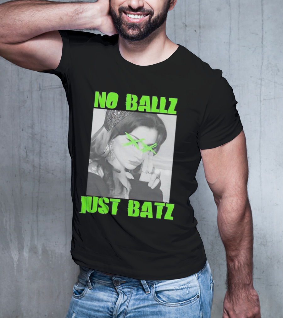 No Ballz Just Batz Bandana Girl Green X Eyes T-Shirt