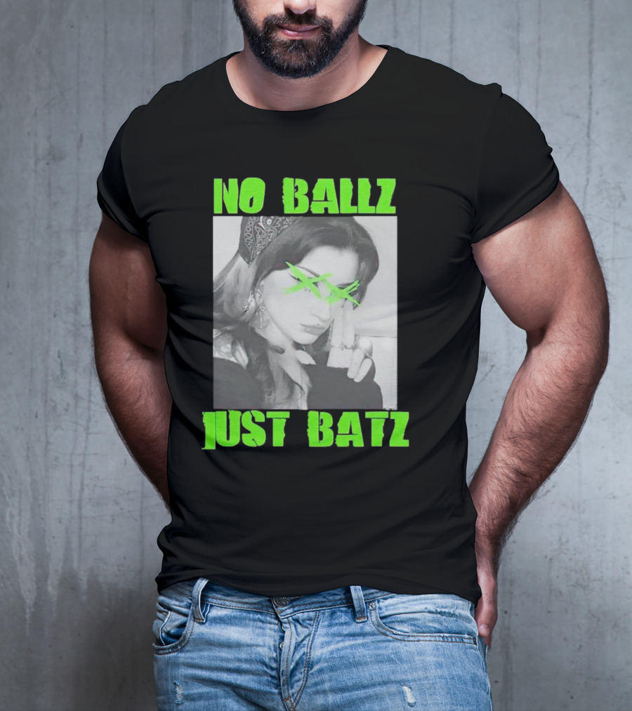 No Ballz Just Batz Bandana Girl Green X Eyes T-Shirt