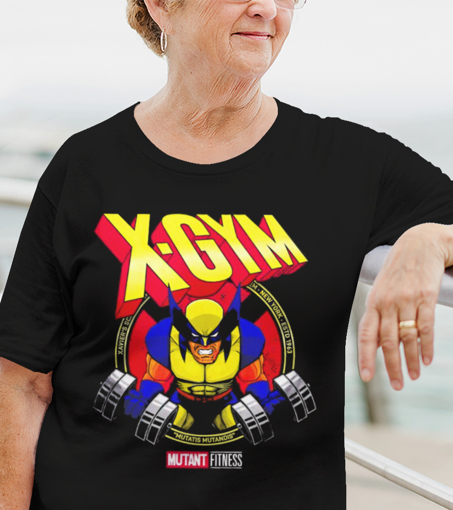 X-Gym Mutant Fitness Mutatis Mutandis Xavier N.Y. Wolverine T-Shirt