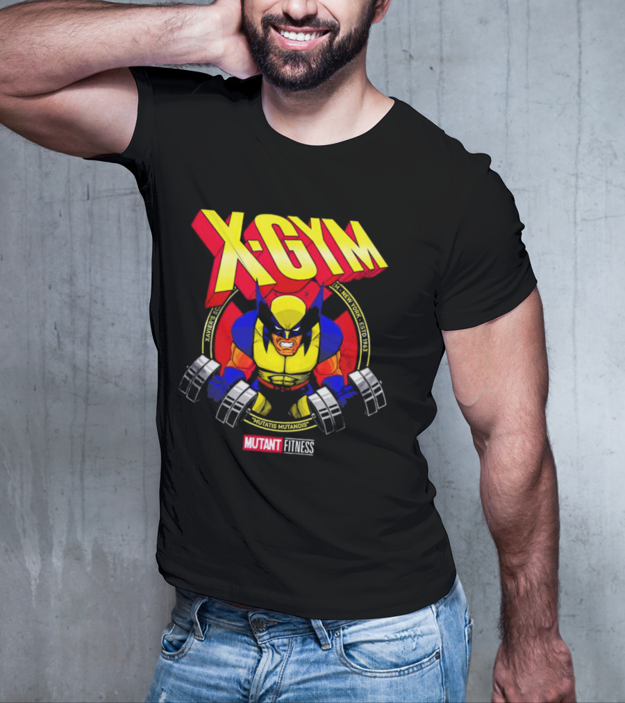 X-Gym Mutant Fitness Mutatis Mutandis Xavier N.Y. Wolverine T-Shirt