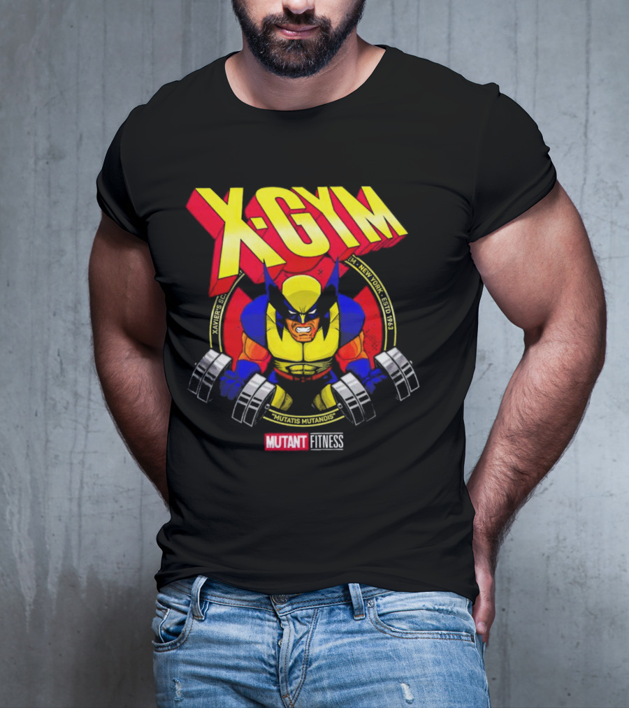 X-Gym Mutant Fitness Mutatis Mutandis Xavier N.Y. Wolverine T-Shirt
