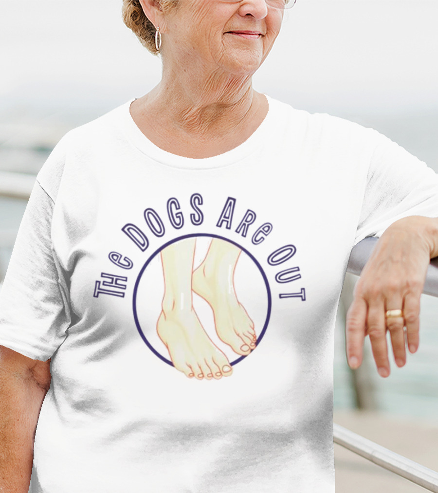 James B Jones The Dogs Are Out Feet T-Shirt