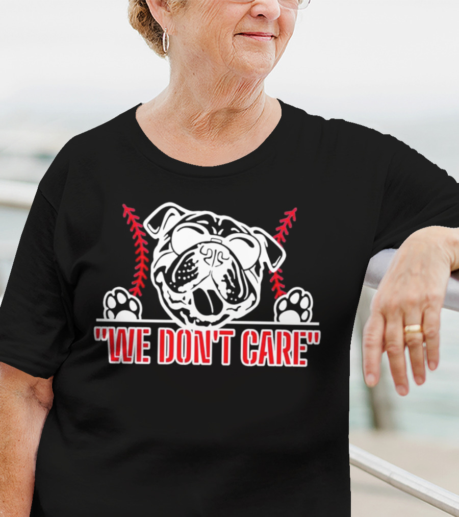 Louisiana Tech Bulldogs We Don’t Care Bulldog Mascot T-Shirt
