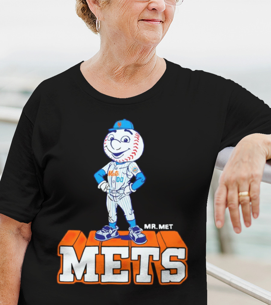 Mr Met New York Mets Baseball Mets Mascot T-Shirt