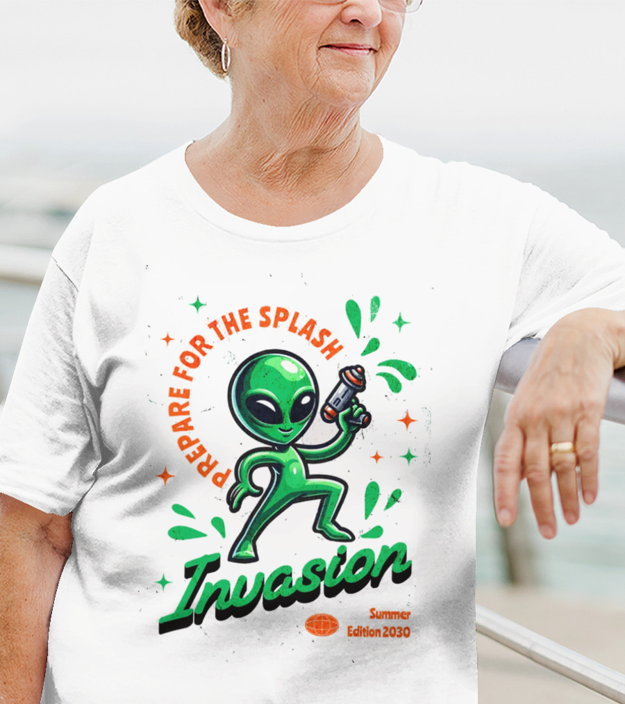 Prepare For The Splash Alien Invasion Summer Edition 2030 T-Shirt