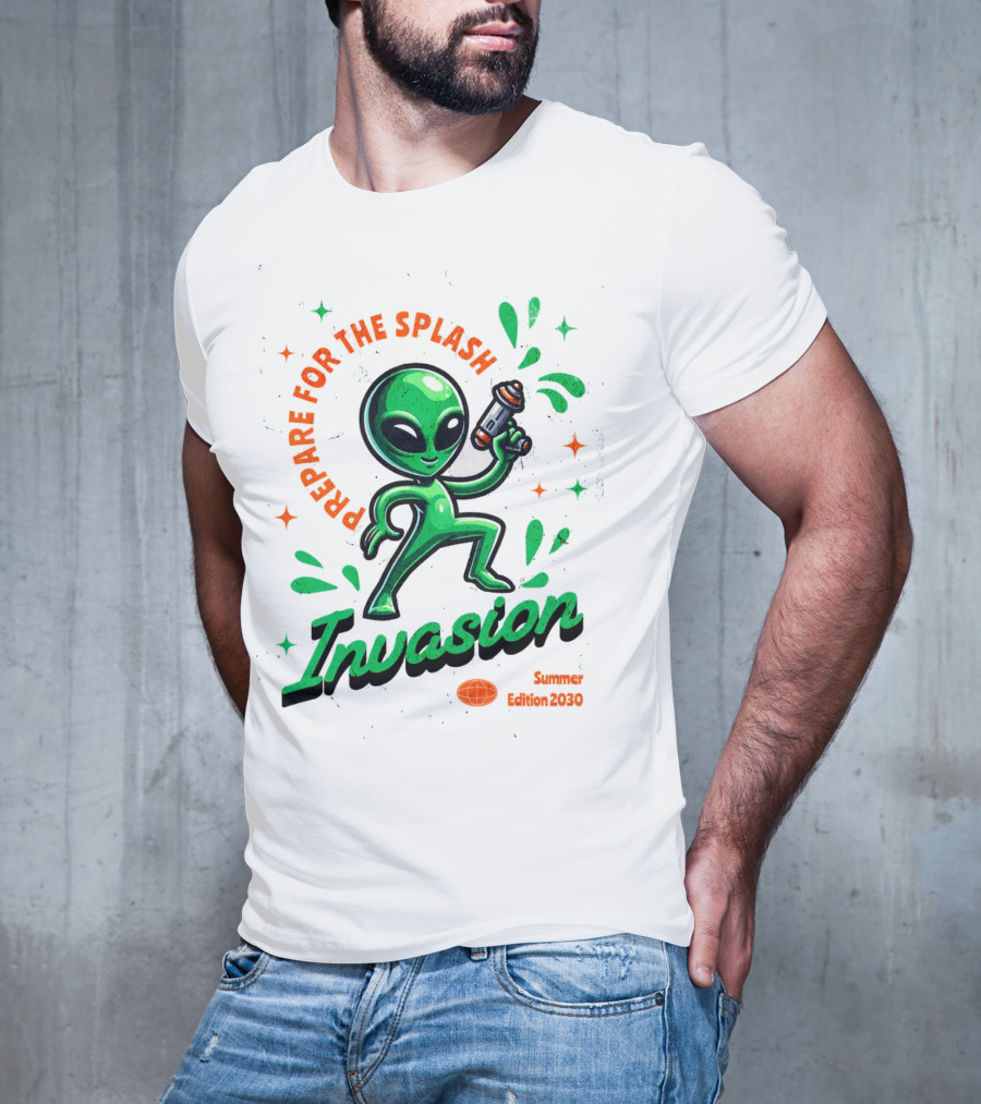 Prepare For The Splash Alien Invasion Summer Edition 2030 T-Shirt
