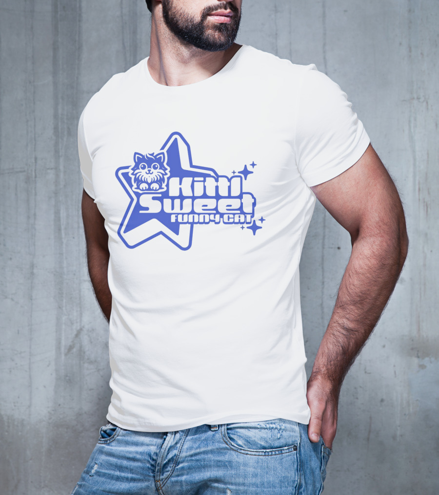 Kitti Sweet Funny Y2K Cat Star T-Shirt