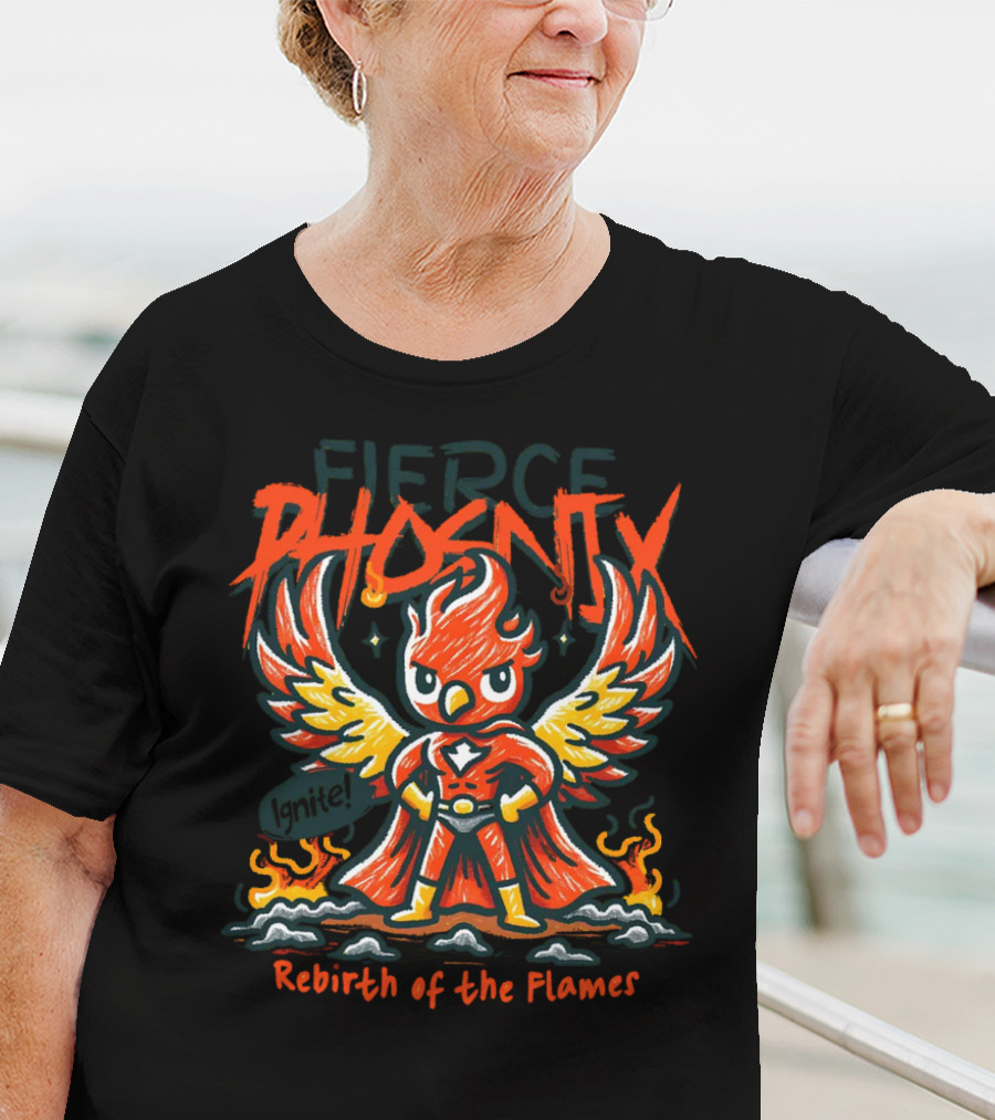 Fierce Phoenix Rebirth Of The Flames T-Shirt