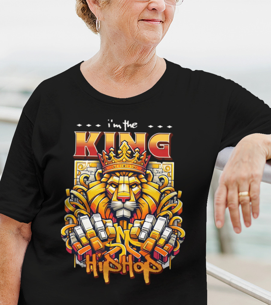 I'm The King Hip Hop Lion With Crown And Fists T-Shirt