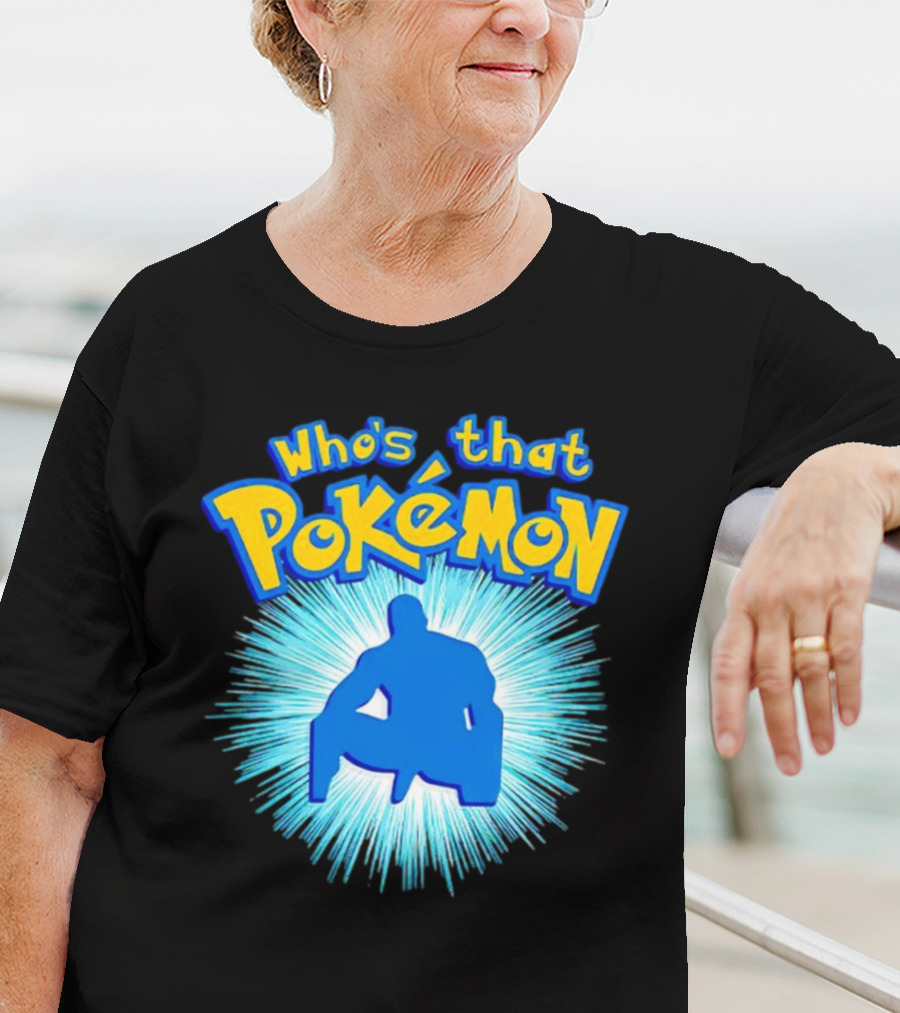 Who's That Pokémon Barry Wood Silhouette Burst T-Shirt