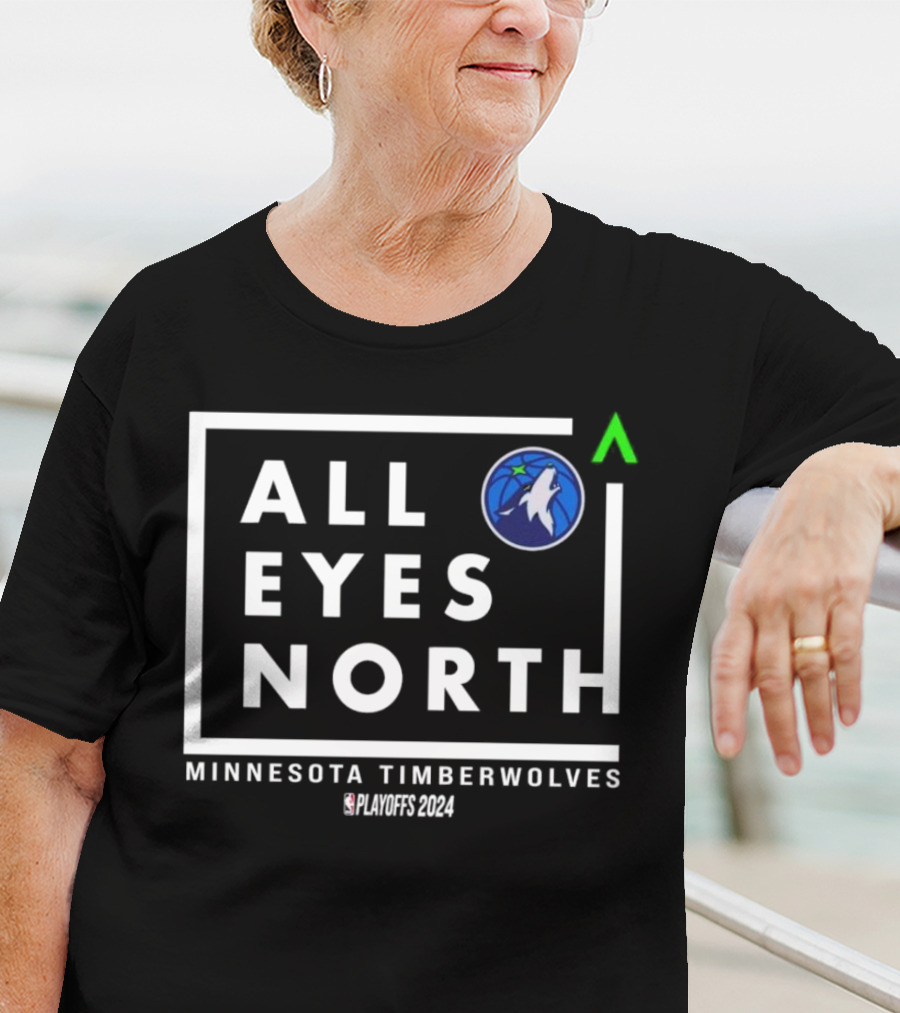 Minnesota Timberwolves All Eyes North NBA Playoffs T-Shirt