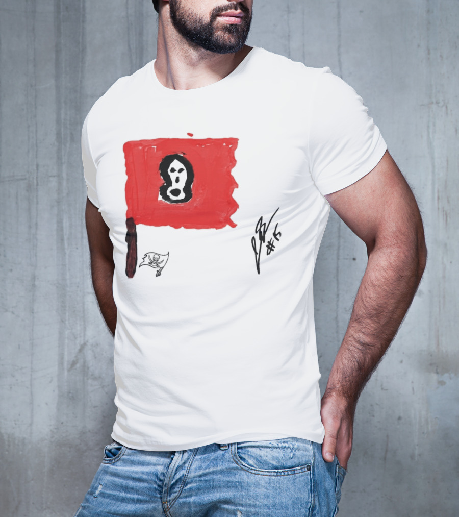 Rookies Paint Tampa Bay Buccaneers Flag Artwork #15 T-Shirt