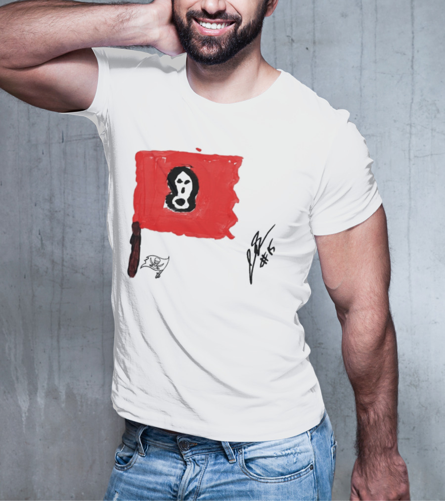 Rookies Paint Tampa Bay Buccaneers Flag Artwork #15 T-Shirt