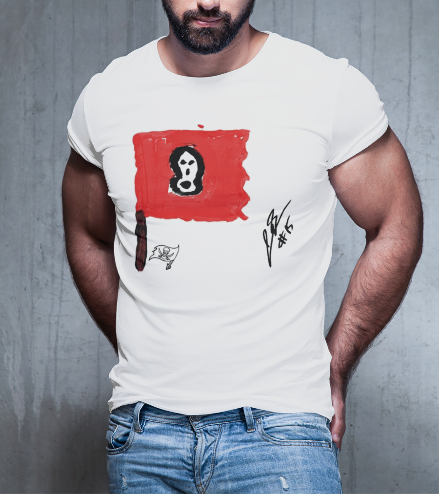 Rookies Paint Tampa Bay Buccaneers Flag Artwork #15 T-Shirt