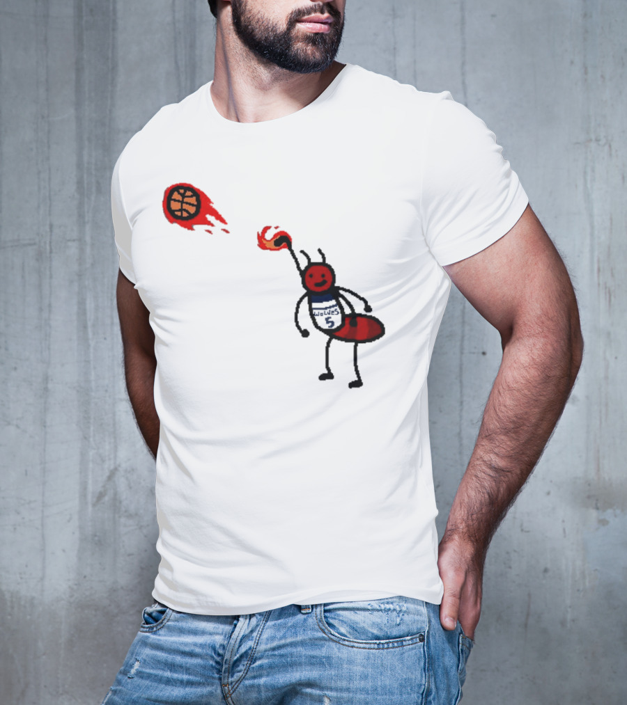 Anthony Edwards Minnesota Timberwolves Fire Ant Basketball T-Shirt
