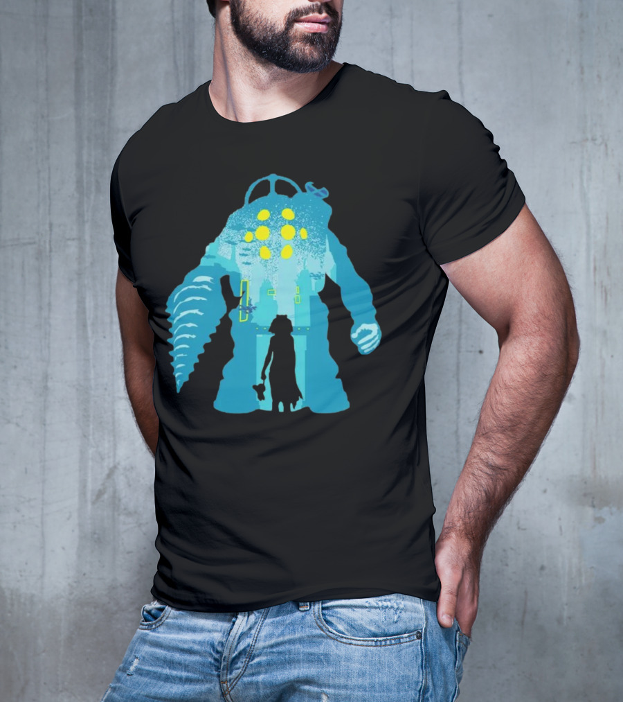 Big Daddy And Little Sister BioShock Underwater Adventure T-Shirt