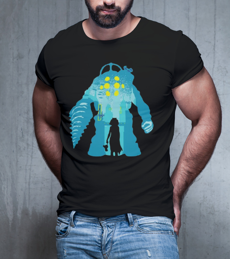 Big Daddy And Little Sister BioShock Underwater Adventure T-Shirt